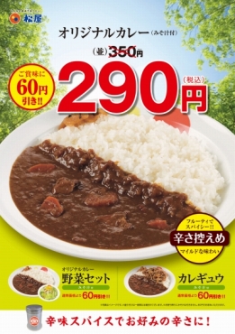 オリジナルカレー（並）290円！ ポスター