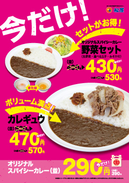 オリジナルスパイシーカレー60円引き ポスター