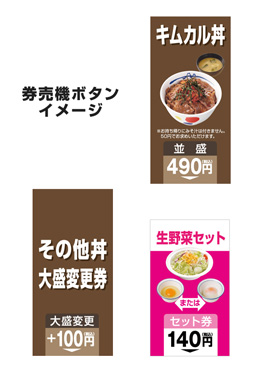 券売機ボタンイメージ 券売機ボタンイメージ